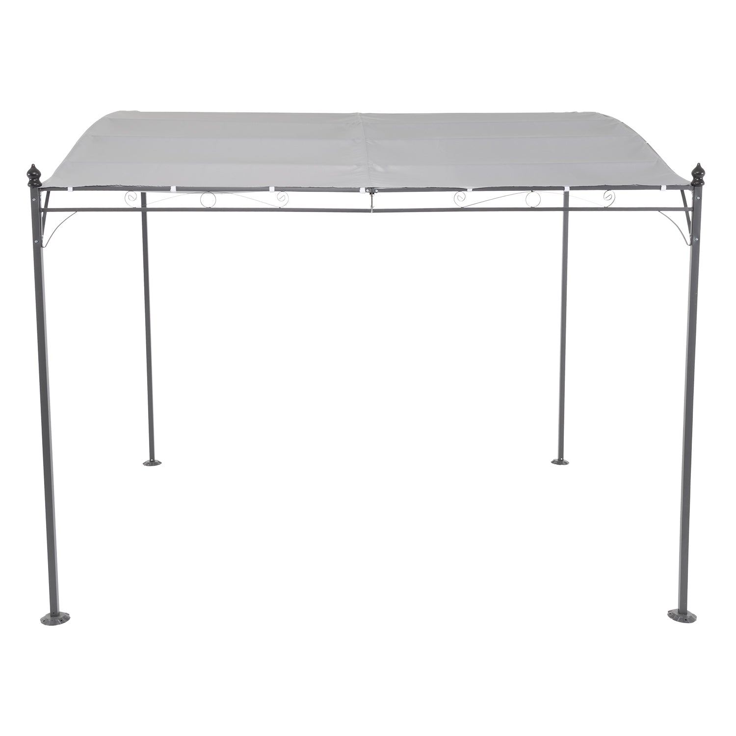 VESTIAMO CASA GIARDINO - Gazebo Veranda con telo Grigio 2,5x3 metri